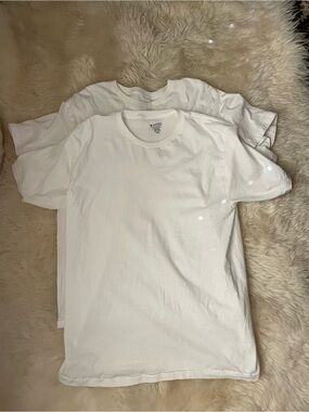 Vintage deadstock Jockey combed cotton men’s white blank t shirt set